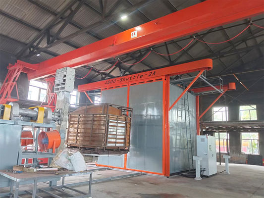 Mua Automatic Shuttle Rotational Moulding Machine 2 Carriage 7.5KW Power PLC Control sản xuất trực tuyến