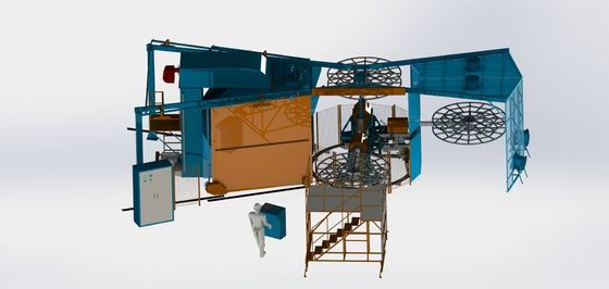 Mua Automatic Energy Saving Three Arm Oven Rotational Molding Machine sản xuất trực tuyến